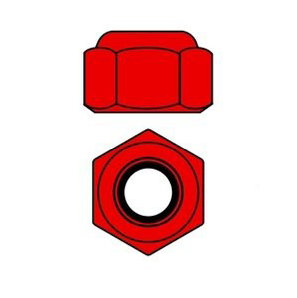 Hliníkové Nylon STOPmatky M2 - červené - 10 ks. Příslušenství auta IQ models