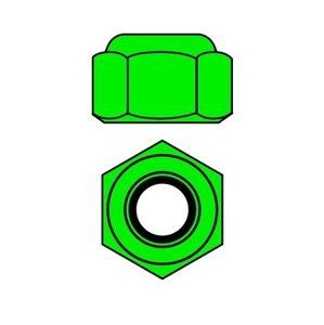 Hliníkové Nylon STOPmatky M4 - zelené - 10 ks. Příslušenství auta IQ models