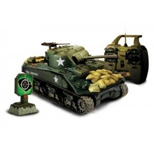 RC tank 1:24 Torro U.S. M4A3 Sherman, IR střely, LED, zvukový a vibrační modul Tanky TORRO IQ models