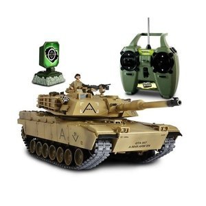 RC tank 1:24 Torro U.S. M1A1 Abrams, IR střely, LED, zvukový a vibrační modul Tanky TORRO IQ models