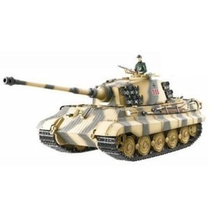 RC tank 1:16 Torro Königstiger (Tiger 2) 2.4 GHz 1/16, BB střely, zvuk, kouř, PROFI edice v dřevěné bedně Tanky TORRO IQ models