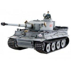 RC tank 1:16 Torro PzKpfW VI (TIGER 1), PROFI (komplet kov), 2.4GHz, IR, kouř, zvuk, dřevěná bedna Tanky TORRO IQ models