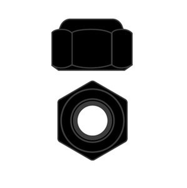 Ocelové Nylon STOPmatky M2,5 - černé - 10 ks. Příslušenství auta IQ models