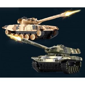 Tanková bitva ABRAMS vs. T90 - maskáčový 1/32 Infra IQ models