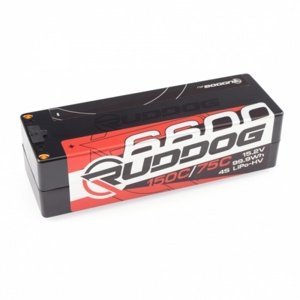 RUDDOG Racing Hi-Volt 6600mAh 150C/75C 15.2V LCG 1/8 Pack - EFRA Akumulátory IQ models