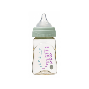 B.BOX Antikoliková kojenecká láhev 180 ml - zelená