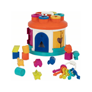 B-Toys Dům s vkládacími tvary - VÝPRODEJ DVOREČEK