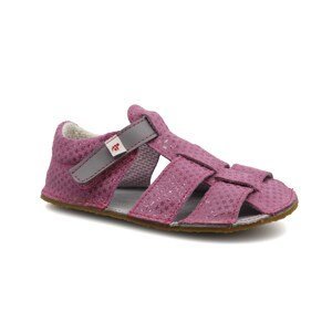 EF Barefoot sandály Ef Růžová s šedou Velikost boty (EU): 30, Vnitřní délka boty: 192, Vnitřní šířka boty: 78