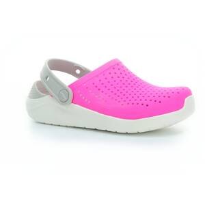 pantofle Crocs Literide Clog Electric Pink/White Velikost boty (EU): 33, Vnitřní délka boty: 200, Vnitřní šířka boty: 80