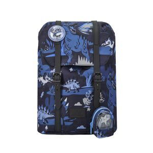 Ergonomický školní batoh Frii of Norway 22L Dinosaurus Dark blue