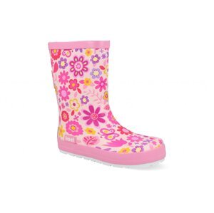 Koel Koel4Kids Wellie Bare Fuchsia Flower barefoot holinky Velikost boty (EU): 25, Vnitřní délka boty: 170, Vnitřní šířka boty: 68