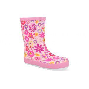 Koel Koel4Kids Wellie Bare Fuchsia Flower barefoot holinky Velikost boty (EU): 26, Vnitřní délka boty: 177, Vnitřní šířka boty: 70