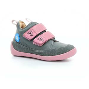 boty Affenzahn Lowcut Leather Koala Grey/Pink Velikost boty (EU): 21