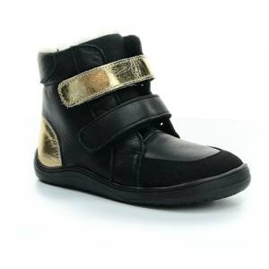 Baby Bare Shoes boty Baby Bare Febo Winter Black/gold (s membránou/Asfaltico) Velikost boty (EU): 23, Vnitřní délka boty: 150, Vnitřní šířka boty: 67