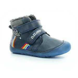 D.D.Step W073-355 modré zimní barefoot boty Velikost boty (EU): 27, Vnitřní délka boty: 170, Vnitřní šířka boty: 69