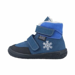 Jonap Jerry zima modrá vločka vlna barefoot boty Velikost boty (EU): 23, Vnitřní délka boty: 146, Vnitřní šířka boty: 65