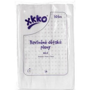 KIKKO Pleny bavlněné Classic 80x80 (10 ks) – bílé