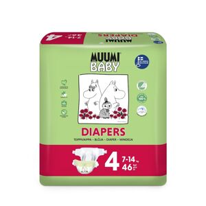 MUUMI Baby 4 Maxi 7–14 kg (46 ks), eko pleny