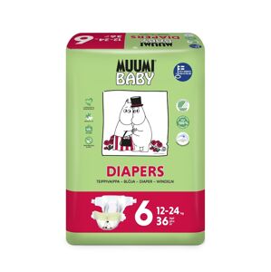 MUUMI Baby 6 Junior 12–24 kg (36 ks), eko pleny