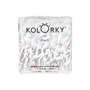 KOLORKY DAY srdce L 8-13 kg 19 ks