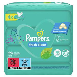 PAMPERS Fresh Clean 4x52 ks - vlhčené ubrousky