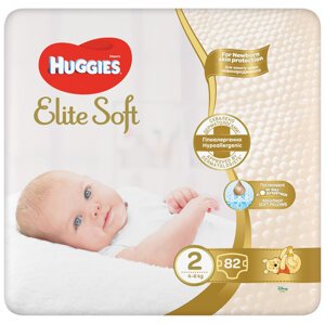 HUGGIES® Pleny jednorázové Elite Soft vel. 2 82 ks