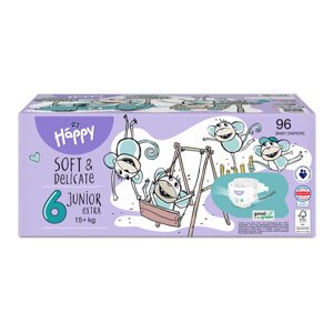 2x BELLA HAPPY Baby Pleny jednorázové Junior Extra Box 15+ kg 48 ks