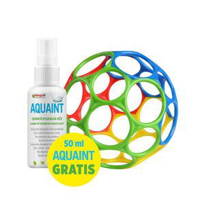 OBALL Hračka Oball™ Classic 10 cm mix barev 0m+AQUAINT 100% ekologická čisticí voda 50 ml