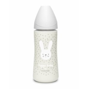 SUAVINEX Láhev 360 ml L Premium Hygge králík - šedá