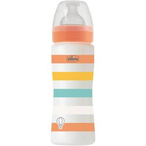 CHICCO Láhev kojenecká Well-being silikon 330ml uni