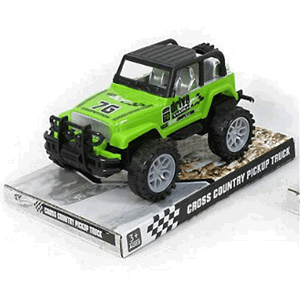 Terénní auto Jeep 17 cm - žltá