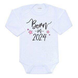Body s potiskem New Baby Born in 2024 růžové Varianta: bílá/74 (6-9m)
