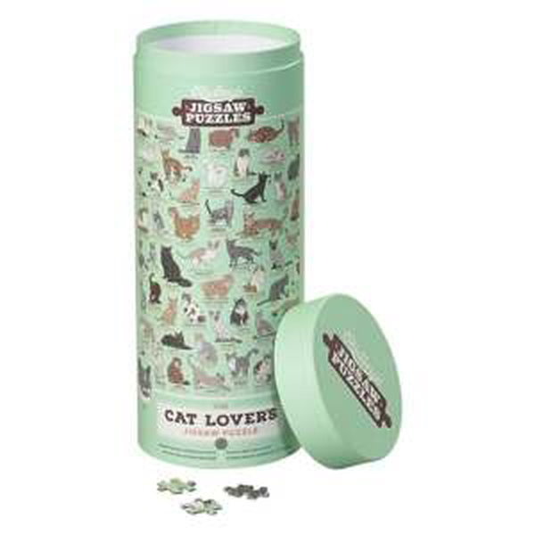 Ridley's Games Puzzle pro milovníky koček zelené 1000 dílků Poškozený obal