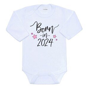 Body s potiskem New Baby Born in 2024 růžové Varianta: bílá/86 (12-18m)