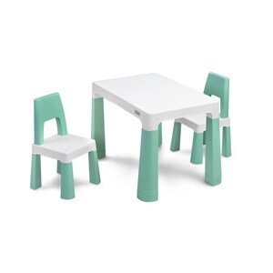 Dětský set stoleček se 2 křesílky Toyz MONTI Varianta: Mint - zelená