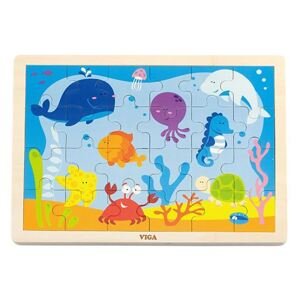 Dětské dřevěné puzzle Viga Varianta: Oceán - multicolor