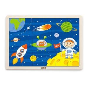 Dětské dřevěné puzzle Viga Varianta: Cosmos - multicolor