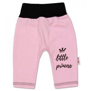 Baby Nellys Bavlněné tepláčky, růžové Little Princess Velikost koj. oblečení: 62 (2-3m)