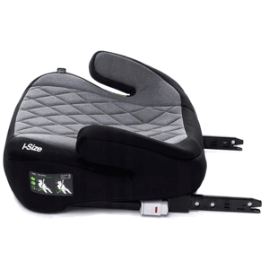 4 BABY Autosedačka/podsedák 4BABY HI-FIX ISOFIX I-SIZE, černá/šedá