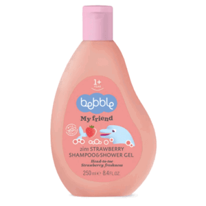 Bebble Dětský šampón a sprchový gel 2v1 Jahoda - 250ml