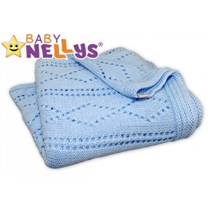 Háčkovaná dečka Baby Nellys ® - modrá