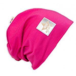 Bavlněná čepička Baby Nellys ® - sytě růžová Velikost koj. oblečení: 110 (4-5r)
