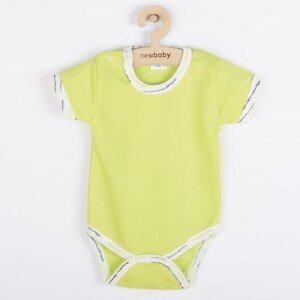 Kojenecké bavlněné body s krátkým rukávem New Baby Summertime Varianta: kluk - zelená/68 (4-6m)