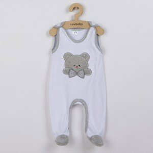 Luxusní kojenecké dupačky New Baby Honey Bear s 3D aplikací Varianta: bílá/68 (4-6m)