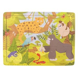 Bigjigs Toys Dřevěné puzzle jungle