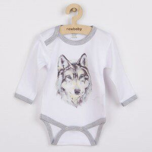 Body s potiskem New Baby Wolf Varianta: šedá/68 (4-6m)