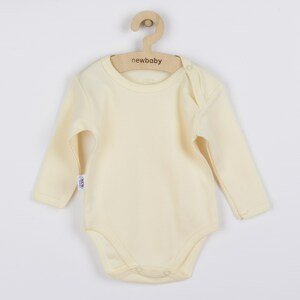 Kojenecké body s dlouhým rukávem New Baby Pastel Varianta: béžová/86 (12-18m)