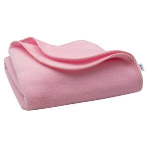 Dětská fleecová deka New Baby 100x75 Varianta: proužky - růžová