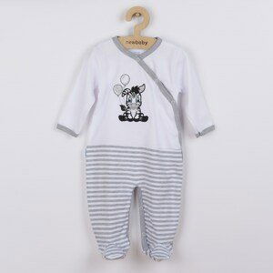 Kojenecký bavlněný overal New Baby Zebra exclusive Varianta: bílá/80 (9-12m)