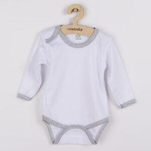 Kojenecké body New Baby s Varianta: šedým lemem - šedá/86 (12-18m)